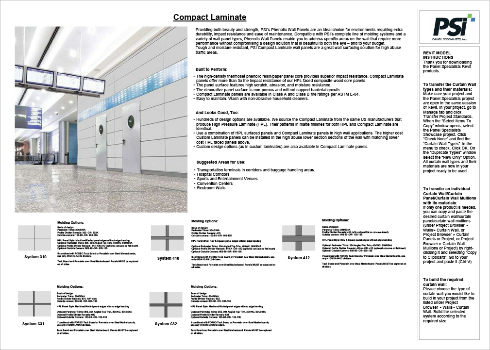 Revit Model Instructions – Compact Laminate